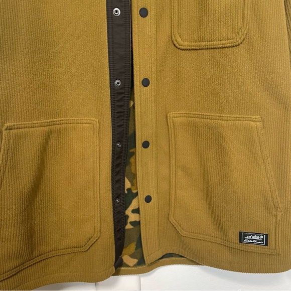 Eddie Bauer Chutes Pro fleece Brown and Camouflage Jacket - Picture 5 of 9